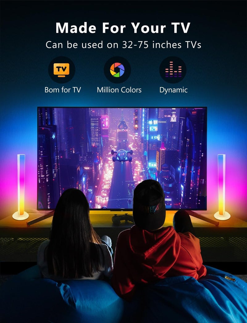 DAYBETTER RGB Light Bar, Gaming Light Bars with Multiple Placement Options, Smart LED Light Bars with Music Sync and Scene Modes, Led Light Bar for Room, TV, Monitor, PC Gaming Desk Decor - Image 4